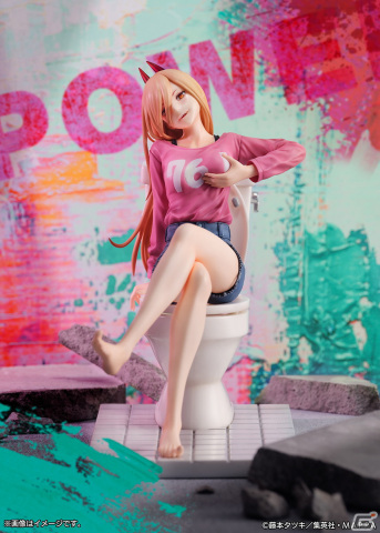 TVアニメ「チェンソーマン」より「血の魔人」パワーが1/7スケールフィギュアに！購入特典はニャーコ ミニフィギュアの画像4