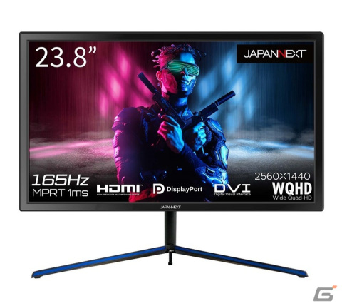 JAPANNEXT、165Hz対応の23.8型WQHD搭載ゲーミングモニター「JN-238GT165WQHDR」を発売の画像1