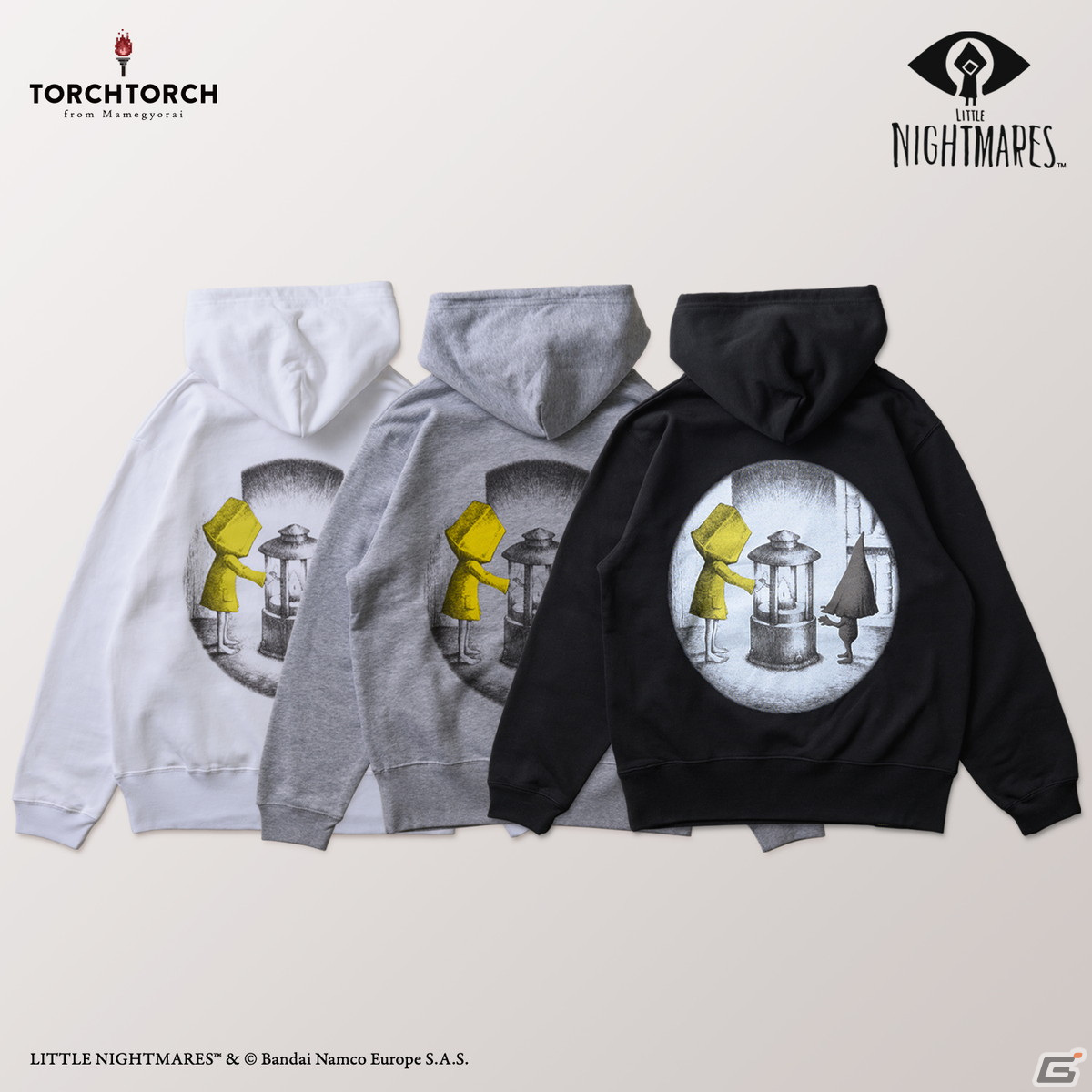 「リトルナイトメア」描き下ろしオリジナルイラストのコラボパーカー2種がTORCH TORCHより2023年1月に発売！の画像3