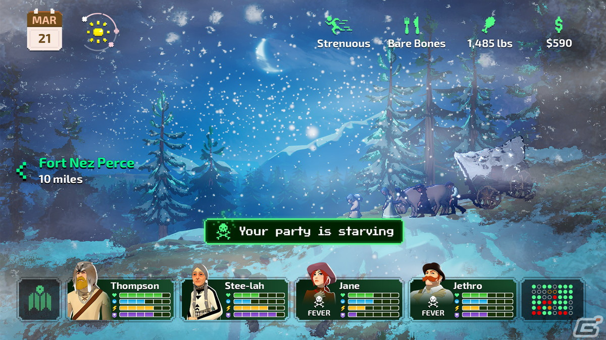 Steam版「The Oregon Trail」が11月14日より配信！トレイルを旅して困難を乗り越えながら西部を目指すアドベンチャーの画像1