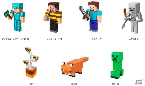 「マインクラフト」のベーシックフィギュア7種＆ミニフィギュア8種が11月12日に発売！の画像2