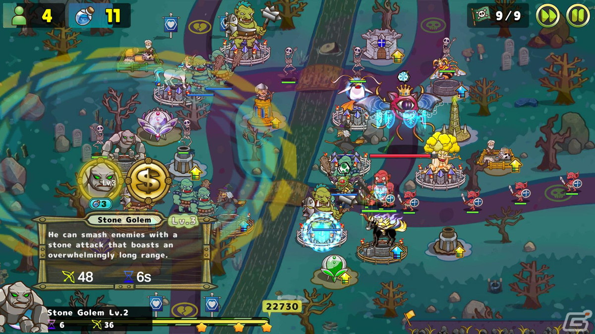 「ルナ＆モンスターズTD ～奪われた魔法の王国～」の体験版がSteamで公開！の画像3