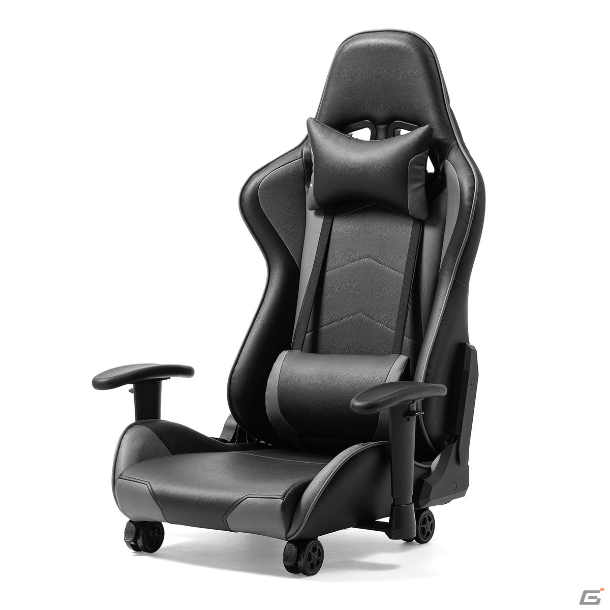 からだ全体を預けられるバケットシート形状のキャスター付きゲーミング座椅子が発売！カラーはレッドとグレーの2種の画像13