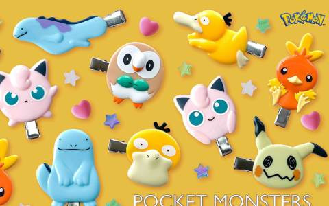 「ポケットモンスター」のヘアクリップが登場！コダックやアチャモなど6匹のポケモンがデザイン