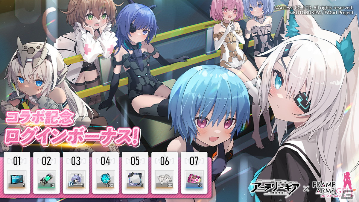 「アーテリーギア-機動戦姫-」とアニメ「フレームアームズ・ガール」のコラボ第2弾が開催！迅雷やアーキテクトたちが登場の画像9