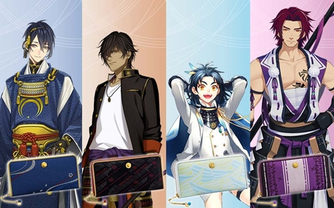 「刀剣乱舞ONLINE×日本の織物 長財布」第六弾！三日月宗近、蜻蛉切、大倶利伽羅、太鼓鐘貞宗をイメージした長財布が発売