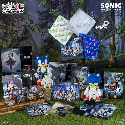 「ソニックフロンティア」のセガ ラッキーくじがオンラインでも登場！キャンバスグラフィックやぬいぐるみなどがラインナップの画像1
