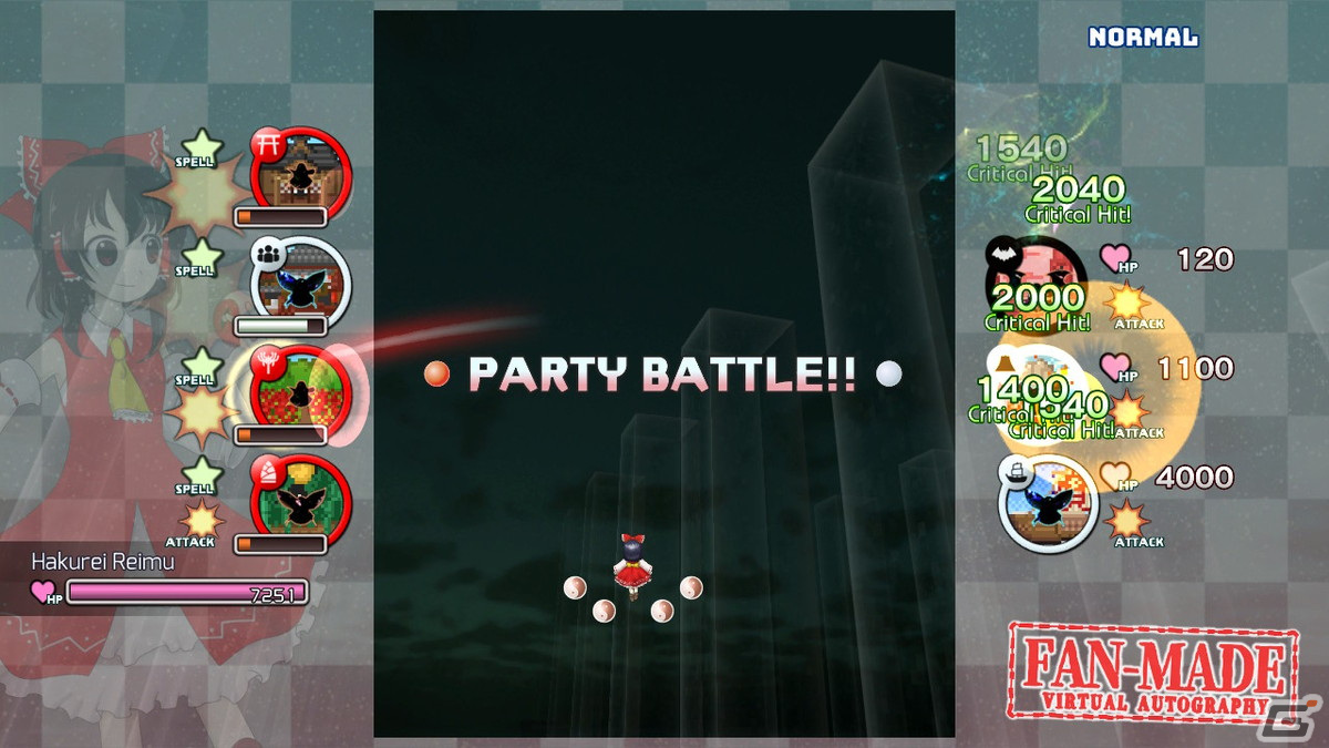 Switch「東方覚醒珠玉～Fan-made Virtual Autography.」が配信！RPG要素による独特のプレイ感が特徴の弾幕STGの画像2
