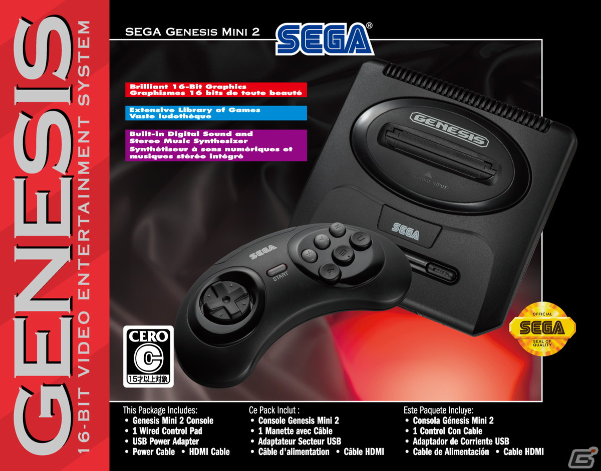 「メガドライブミニ2」の北米バージョン「SEGA Genesis Mini 2」の追加販売が決定！数量限定で予約受付スタート