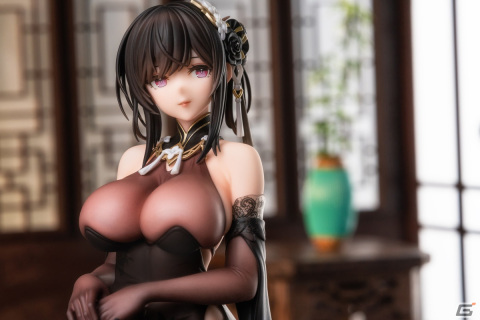 「アズールレーン」鎮海が黒いチャイナドレスを身にまとった姿でフィギュア化！の画像1