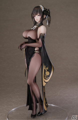 「アズールレーン」鎮海が黒いチャイナドレスを身にまとった姿でフィギュア化！の画像6