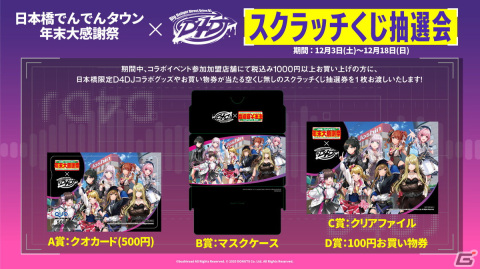 「グルミク」と大阪日本橋商店街によるスペシャルコラボが12月3日より開催！商店街のポスタージャックやスクラッチ抽選会などを実施の画像3