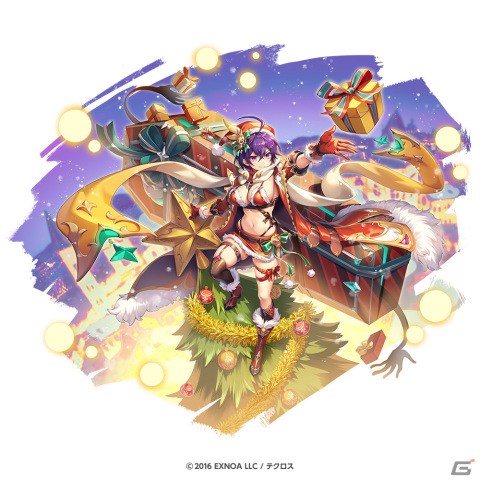 「神姫PROJECT」タナトスとアガリアレプトがクリスマス衣装で登場！最大70連引ける毎日無料10連ガチャが開催の画像2