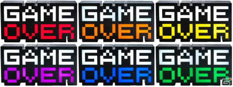 ドットフォントの「GAME OVER」型ルームライトが12月9日より発売！音の強弱に反応して色が変化するリアクティブモードを搭載の画像3