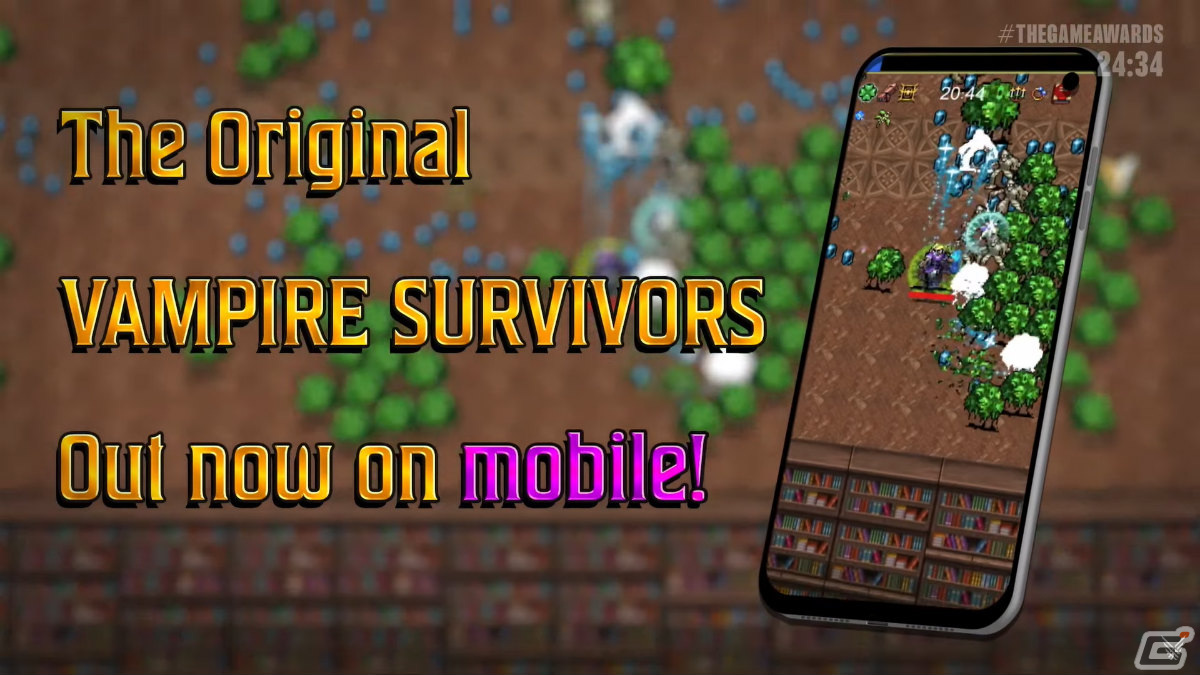 iOS/Android版「Vampire Survivors」が配信！波のように押し寄せるゾンビ軍団を倒していくローグライクACTの画像1