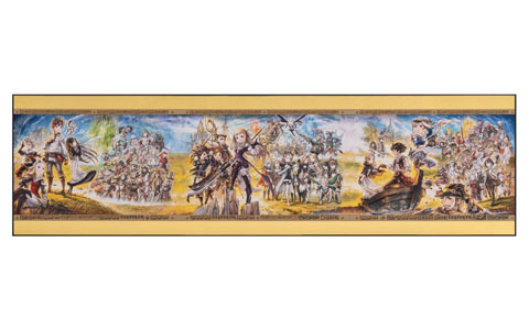 「ブレイブリー」シリーズ10周年記念集大成イラストの「アートパネル」が老舗金屛風メーカーより発売決定！