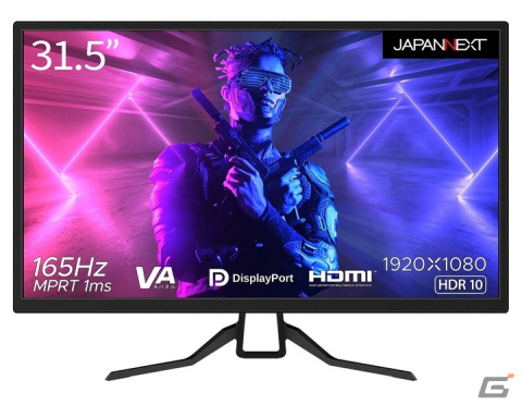 JAPANNEXTから31.5インチVAパネルを搭載した165Hz対応ゲーミングモニター「JN-315MV165FHDR」が発売の画像2