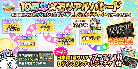「にゃんこ大戦争」10周年記念イベント第3弾が開催！ラストチャンスとなる「にゃんこスロット」3回目もの画像2