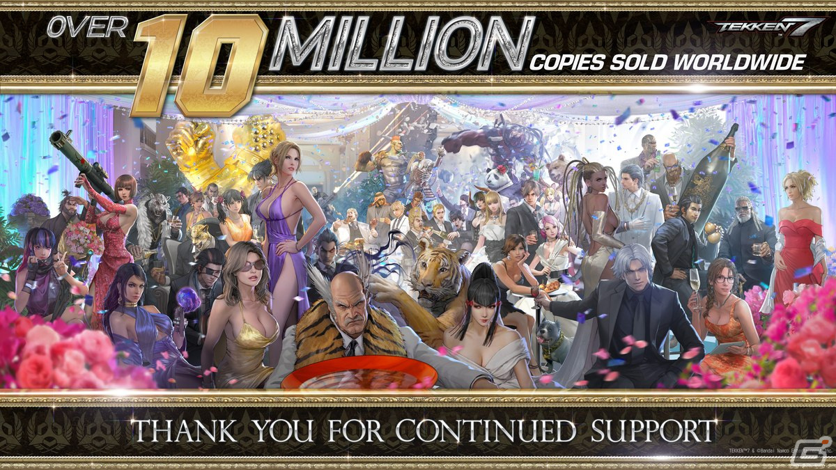 「鉄拳7」の世界累計販売本数が1,000万本を突破！記念イラストとファンアートが公開の画像1