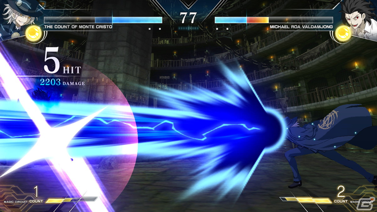 「MELTY BLOOD: TYPE LUMINA」無料追加キャラ「巌窟王」のバトルスタイルと対戦動画が公開！の画像6
