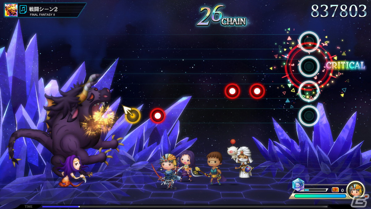 「シアトリズム ファイナルバーライン」FF外伝作品からの収録曲や表示設定を変更できるライブインフォを紹介の画像1