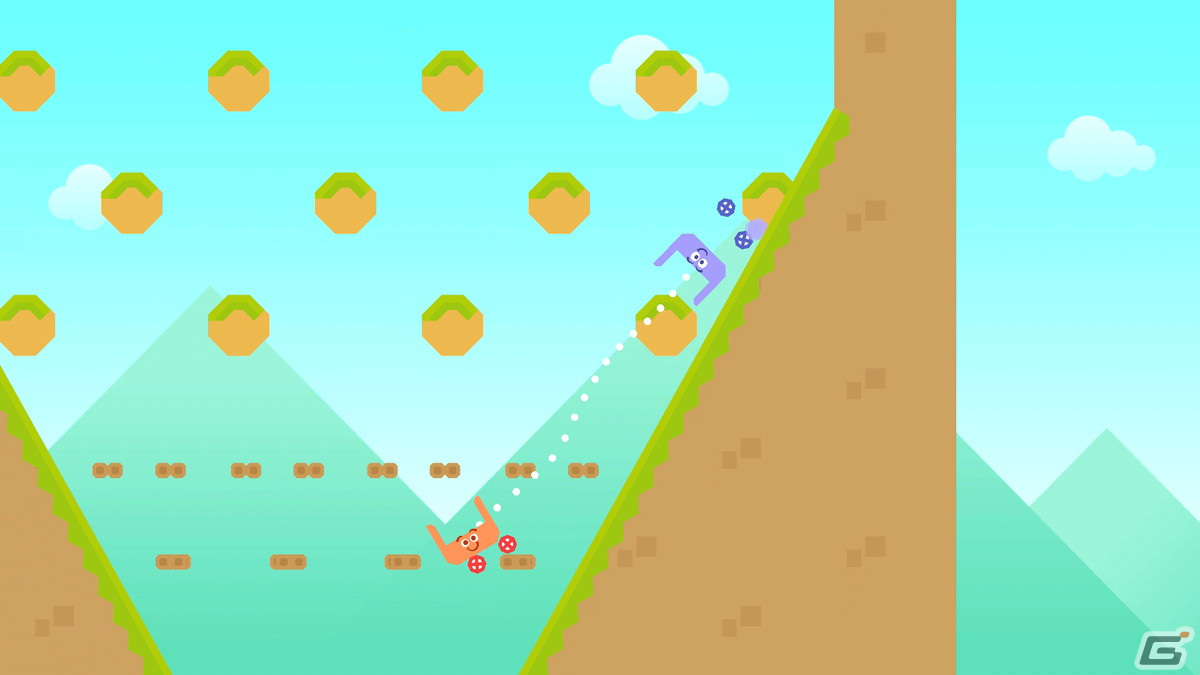2人協力プレイ専用2Dアクション「Elasti'Carts 走って転んで引っぱって」の予告ムービーが公開の画像6