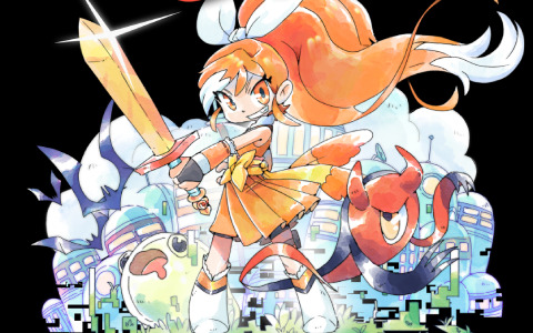 クランチロールのマスコットキャラクターが主人公のレトロACT「Hime's Quest」がGBC/ブラウザ向けに発表！