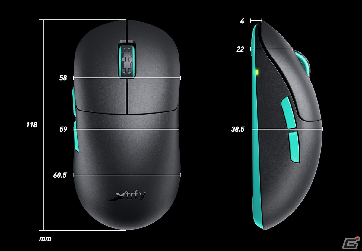 eスポーツブランド「Xtrfy」より「M8 ワイヤレス ゲーミングマウス」が本日発売！ウルトラ・ローフロントによる革新的なマウス形状を実現の画像3