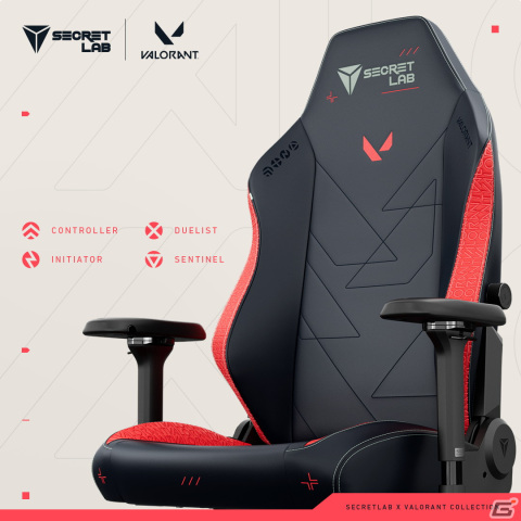 「VALORANT」をテーマにしたガンバディー付きコラボゲーミングチェア「Secretlab TITAN Evo 2022 『ヴァロラント』モデル」が発売！の画像4