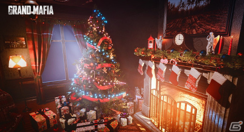 「ザ・グランドマフィア」クリスマスイベントが開催！プレイヤー同士のギフト交換や別荘内にクリスマスツリーが設置できるようにの画像1