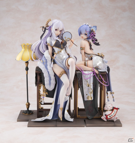 「Re:ゼロから始める異世界生活」優雅なチャイナドレスに包まれたエミリア、レムのフィギュアが登場！の画像1