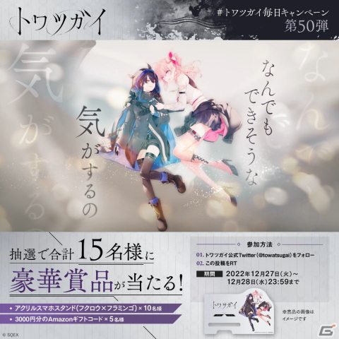 「トワツガイ」幼馴染のツガイであるフクロウ（CV：小泉萌香）とフラミンゴ（CV：和氣あず未）の紹介PVが公開！の画像7
