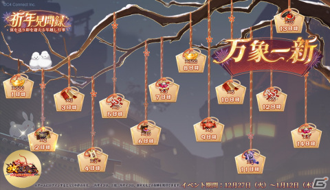「放置少女」正月イベント「祈年見聞録」～寅を送り卯を迎える年越し行事～が開催！稲羽卯（CV：井澤詩織）の絆などを獲得できるの画像1