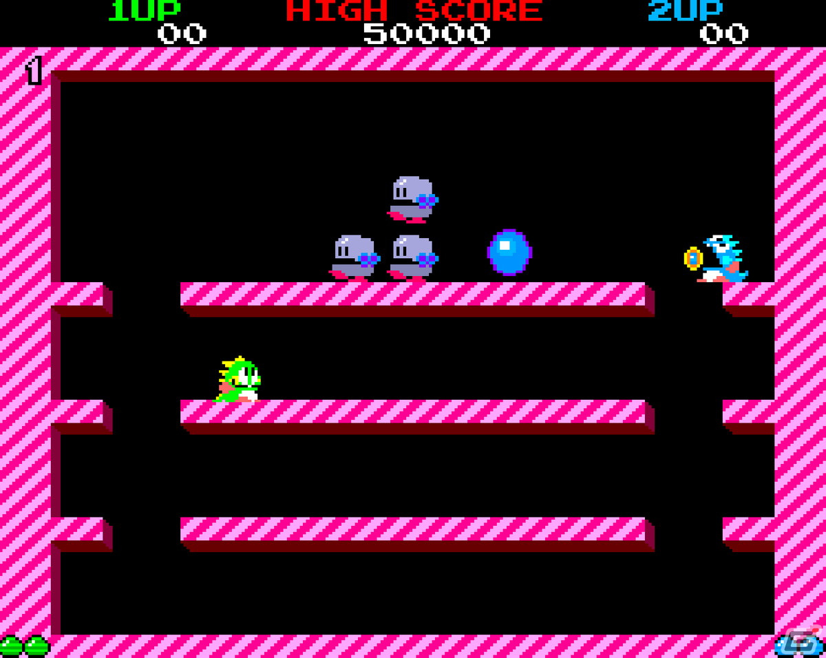 「アーケードアーカイブス バブルボブル」がSwitchで12月29日に配信！バブルンとボブルンが活躍するシリーズの第一作目の画像1