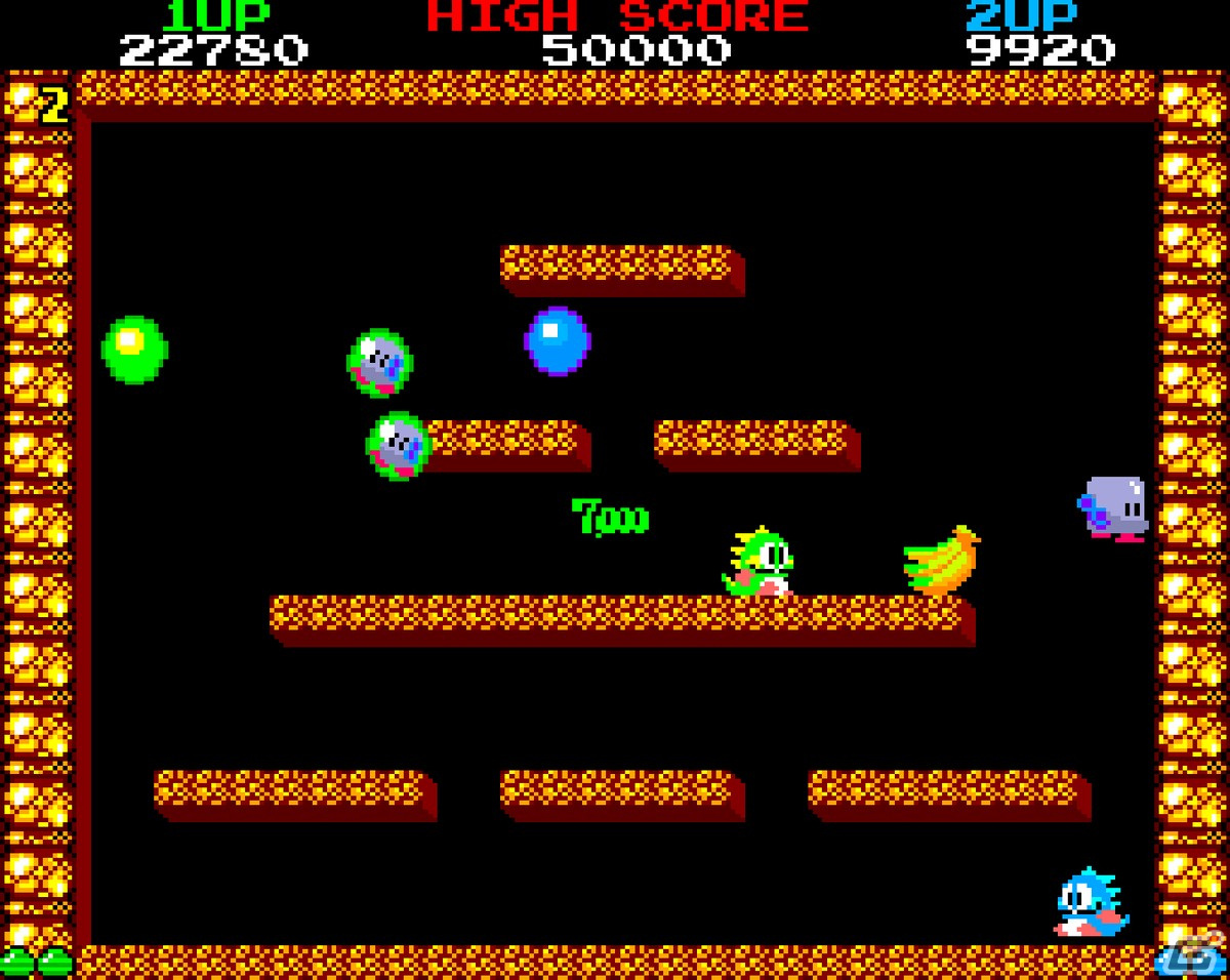 「アーケードアーカイブス バブルボブル」がSwitchで12月29日に配信！バブルンとボブルンが活躍するシリーズの第一作目の画像2