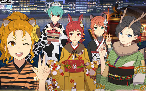 「スクールガールストライカーズ2」女の子38人分の新春限定コスチューム《振袖 2023》登場！「2023 新春キャンペーン」開催