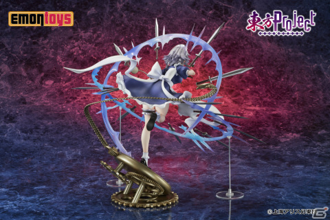 「東方Project」より十六夜咲夜の1/7スケールフィギュアが登場！ナイフを携えた立体感のある造形に注目の画像4