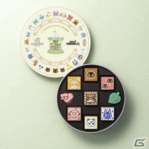 ゴディバ×「あつまれ どうぶつの森」の限定チョコアソートが販売開始！たぬきちやしずえたちの描かれた可愛らしいデザインに注目の画像7