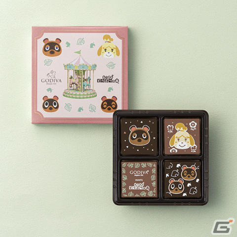 ゴディバ×「あつまれ どうぶつの森」の限定チョコアソートが販売開始！たぬきちやしずえたちの描かれた可愛らしいデザインに注目の画像8