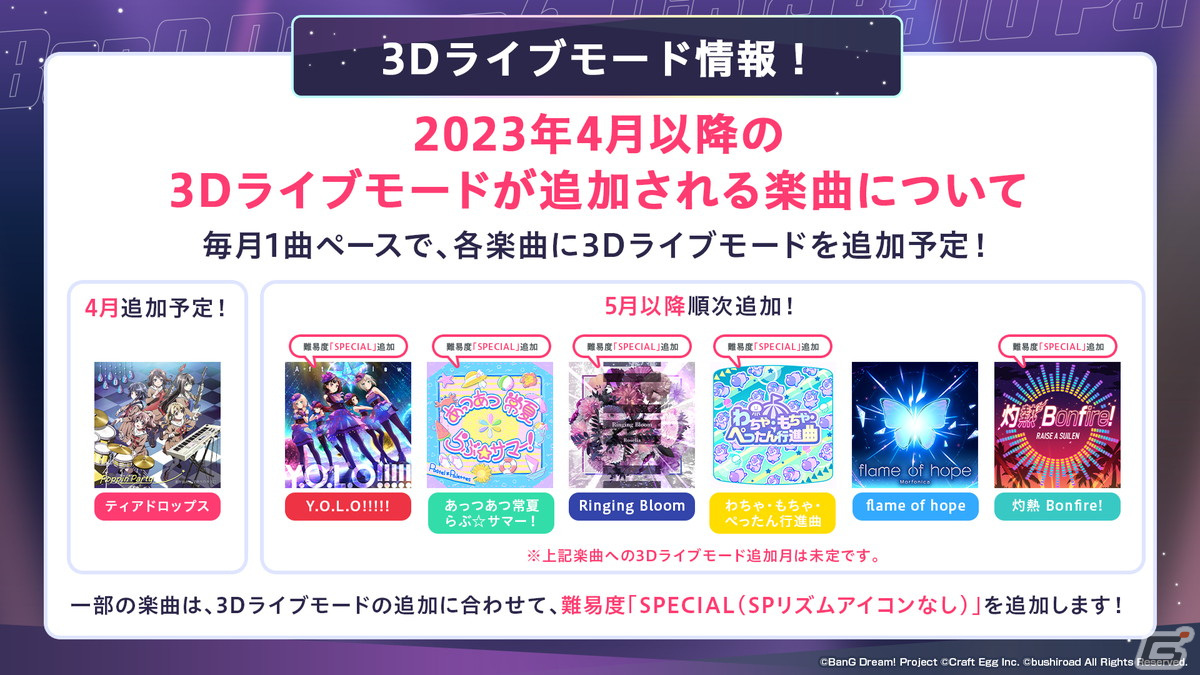 「ガルパ」6周年超大型アップデートの詳細が発表！各バンドの新キービジュアル、卒業式イベント、3Dライブパート映像などが公開にの画像23