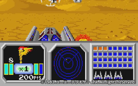 360度全方位から迫りくるスペースタンクを破壊するSTG「アーケードアーカイブス SENJYO」がPS4/Switch向けに1月12日より配信！