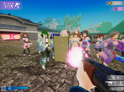 江戸を舞台にセクシーな美少女たちと戦うFPS「大江戸とりがー！！」がSteamで配信開始！の画像2