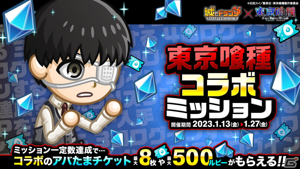 城ドラ」と「東京喰種トーキョーグール」の復刻コラボが開催！激レアお