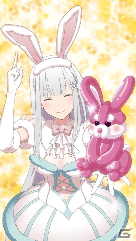 「リゼロス」バニー衣装の★3エミリアが登場する特別ガチャが開催！エミリア役・高橋李依さんのサイン色紙が当たるキャンペーンもの画像4
