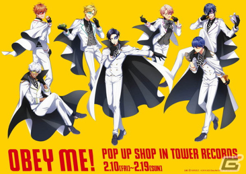 「Obey Me!」のポップアップショップが2月10日よりタワレコにて開催！7兄弟が怪盗に扮した描き下ろしビジュアルが公開にの画像1