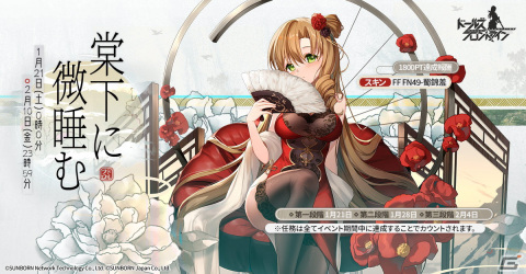 「ドールズフロントライン」で未所持スキンを入手できる抽選券が発売！ポイントイベント「棠下に微睡む」は1月21日より開催の画像3