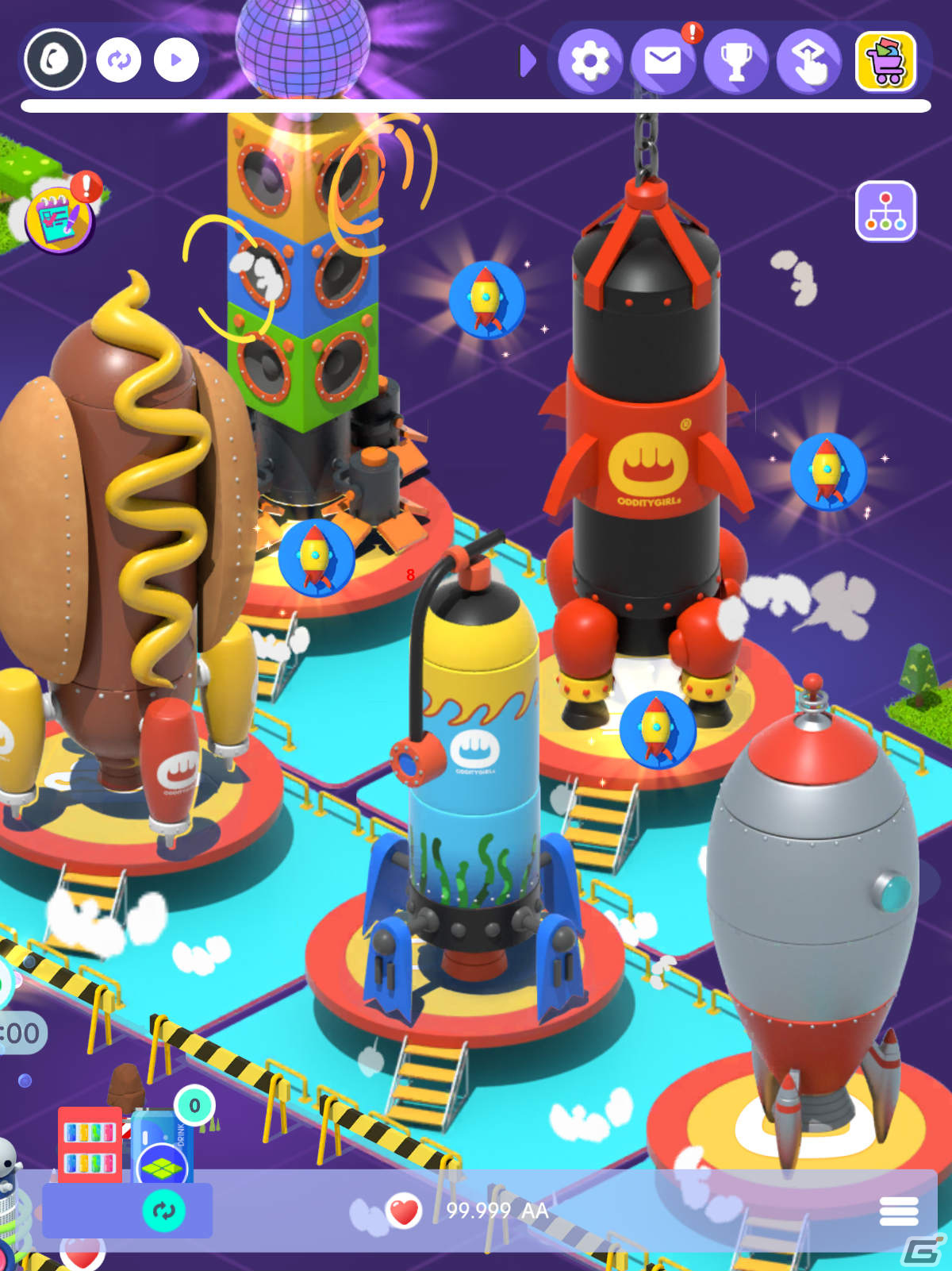 iOS/Android「オディッティフェス」が配信！個性的なステージと仲間でフェス会場を埋め尽くしていくタップ＆放置シミュレーションの画像8