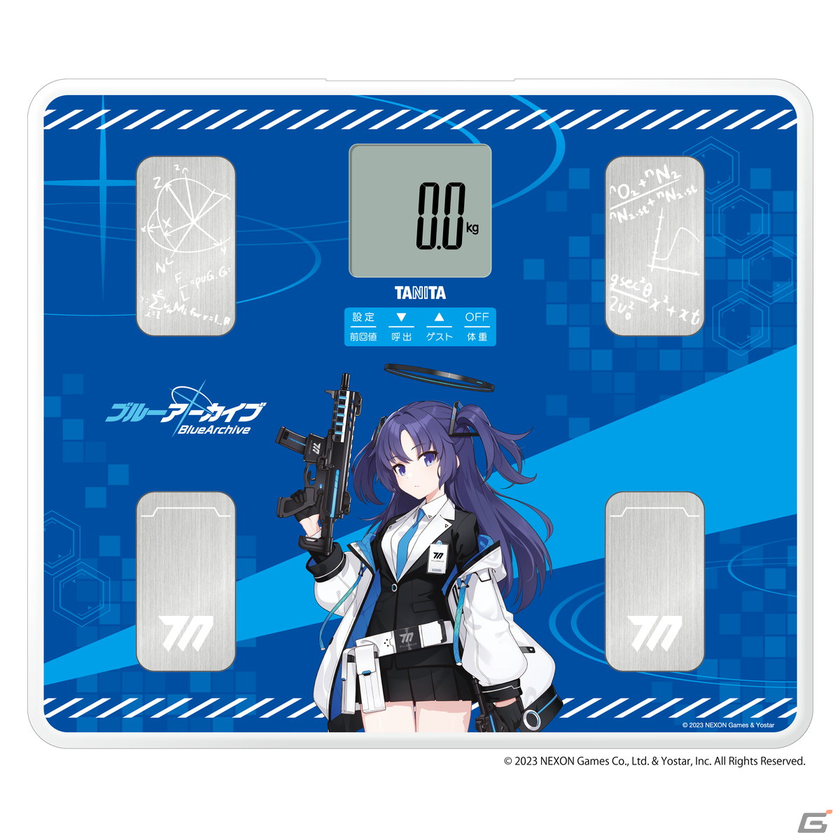 TANITA ブルーアーカイブ 歩数計 ユウカ ミカ　ノア ムツキ アプリゲーム『ブルーアーカイブ』とコラボレーションした歩数計