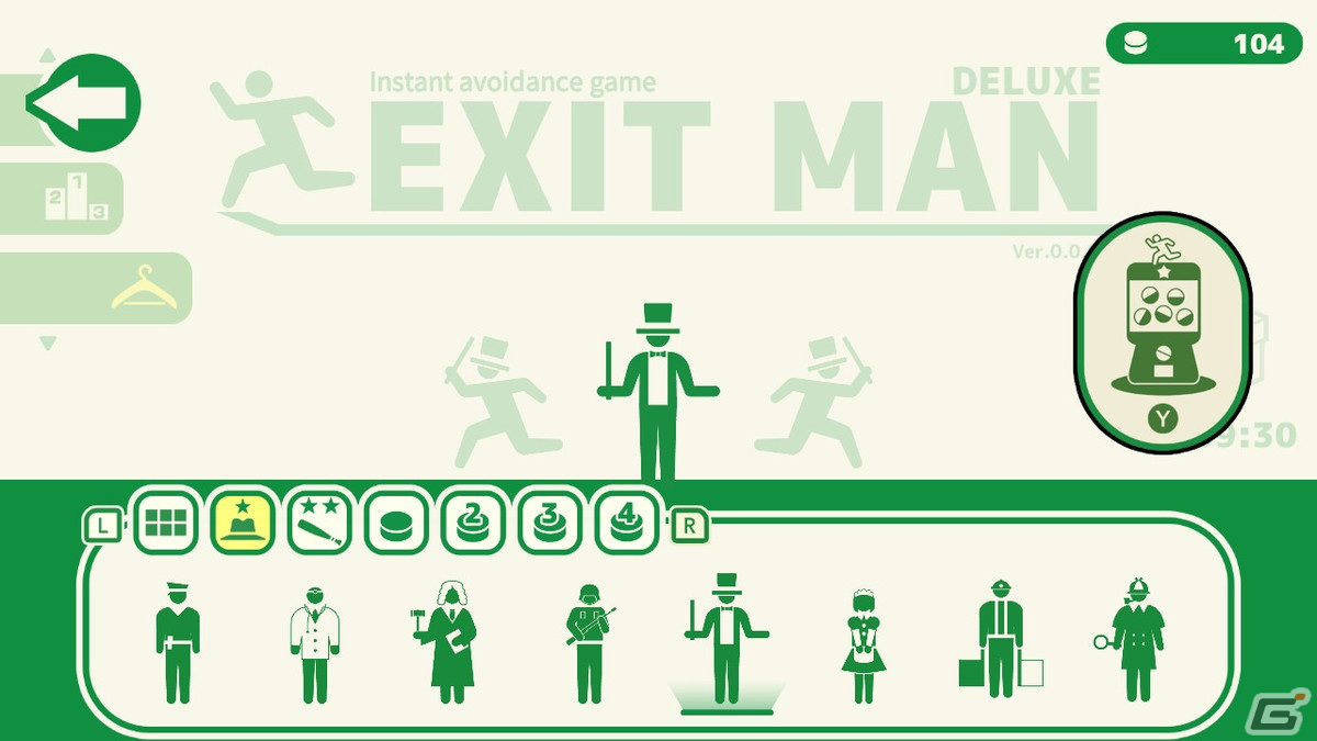 PS4/Xbox/Switch「ExitMan Deluxe」の配信日が2月2日に決定！天井に潰されないよう出口に逃げ込むアクションゲームの画像6