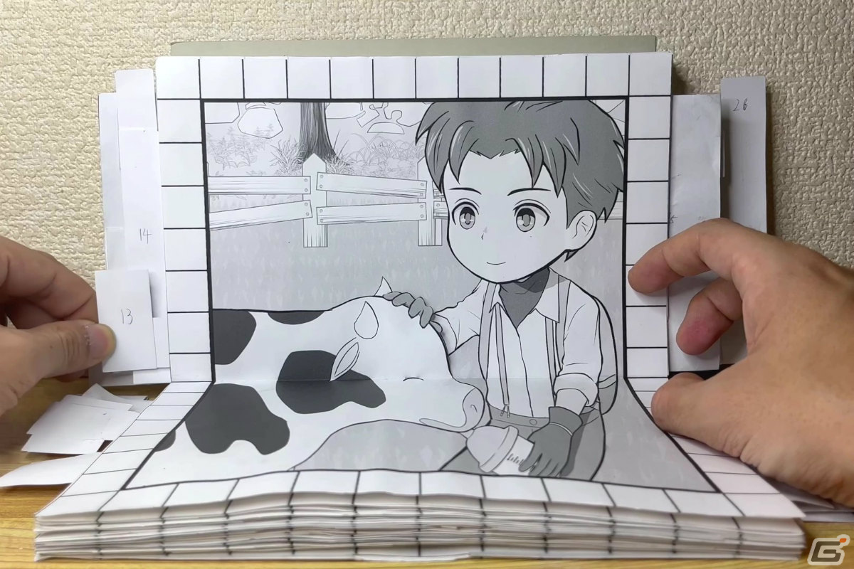 「牧場物語 Welcome！ワンダフルライフ」が発売！牧場をめぐる家族の人生を描いた動くペーパークラフト作品も公開の画像10